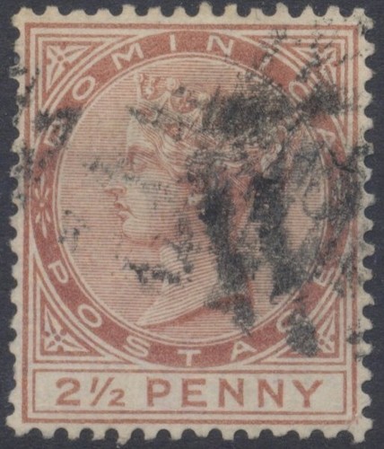 Estampillas de Dominica: 1877,1883,1886 SG7a (incl. Malformado CE), 14,15,23 CV usado £162; - Imagen 7 de 10