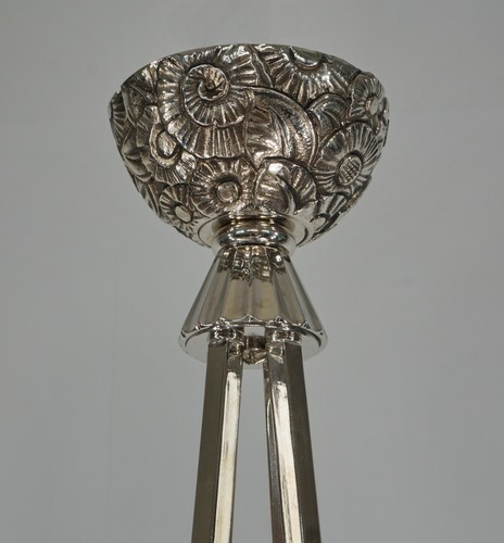 VANDAMME : FRENCH 1930 ART DECO CHANDELIER .......... lamp muller degue daum era - Picture 9 of 12