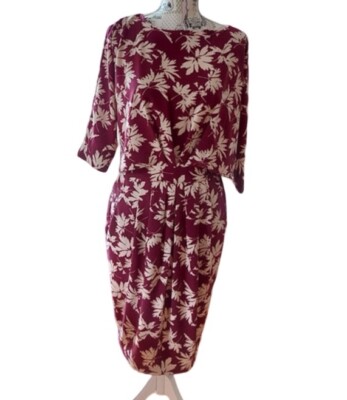 NOTES DU NORD ASHLEE Floral Jersey Dress 38/ 8 US NEW W/o TAGS