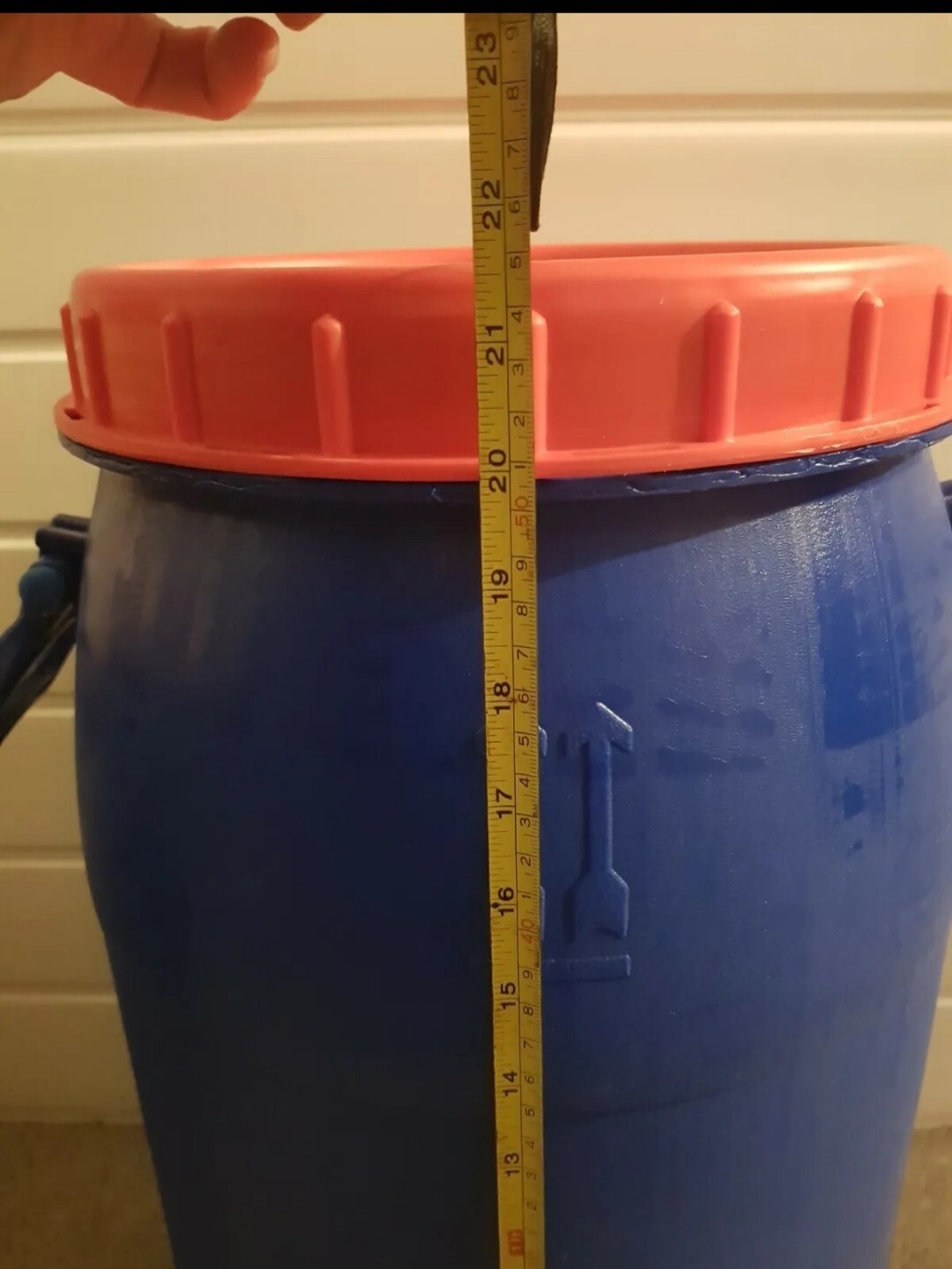 40 Ltr litres Plastic Barrel open top Keg Storage Container Feed Bin