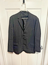Vintage Campus Fine Tailored Sportswear Men's Sport Coat Black Made in USA