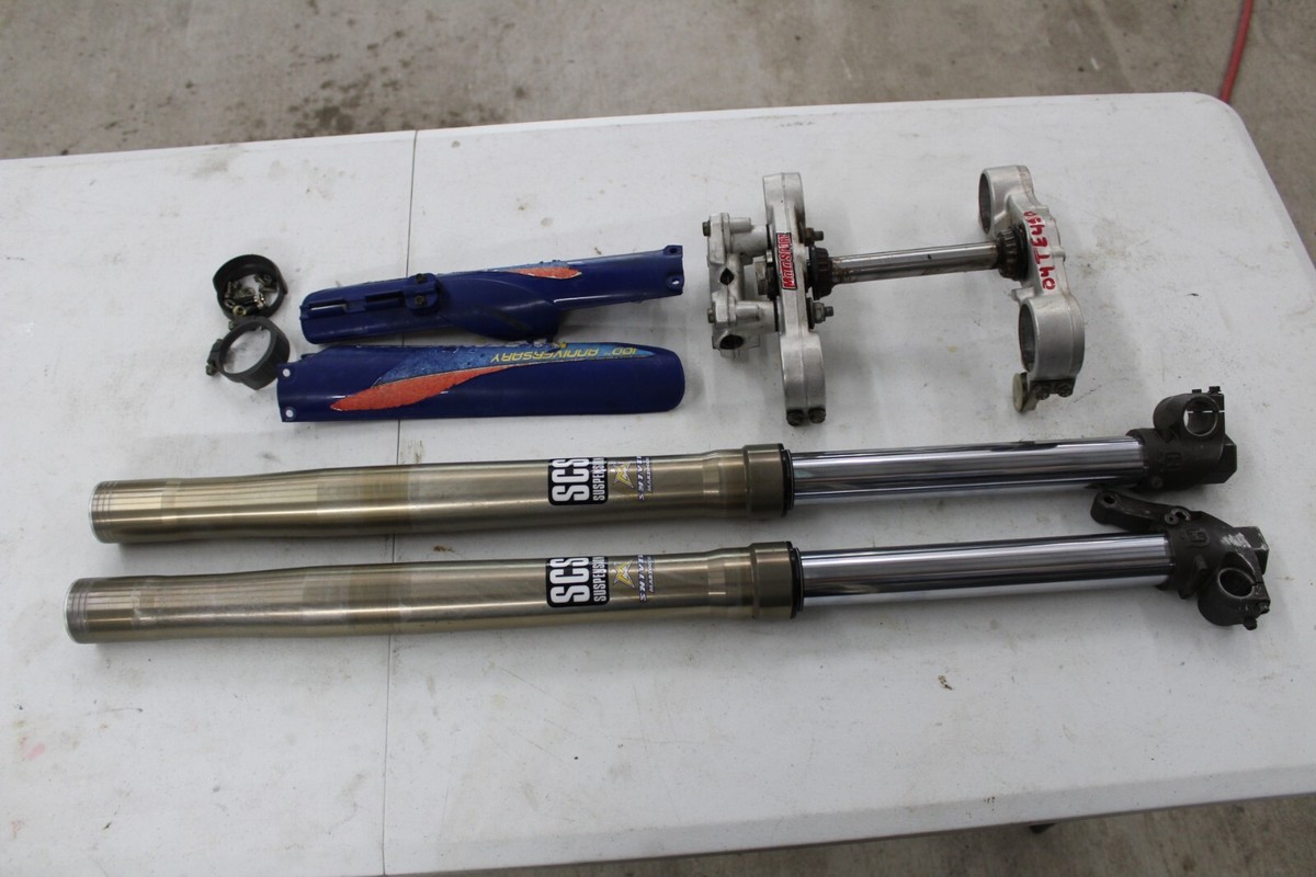 2004 Husqvarna TE 450 Marzocchi Shiver 45mm Front Forks SCS
