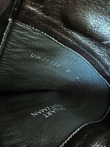 Stuart Weitzman Auténticas Originales 5050 Napa Cuero Sobre la Rodilla Botas Negras 6 - Imagen 4 de 8