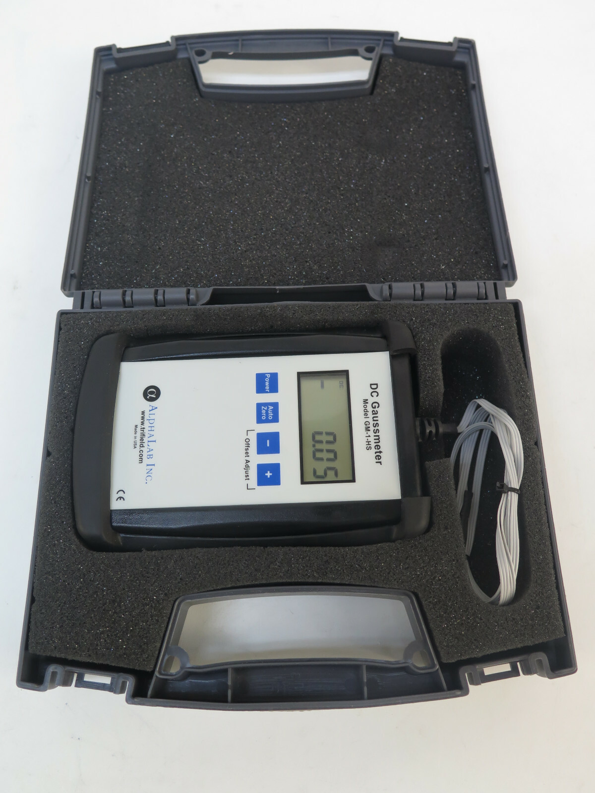 Gauss Meter Portable Gaussmeter - GM2 - AlphaLab Inc. - USB Gaussmeter  Model Gm2