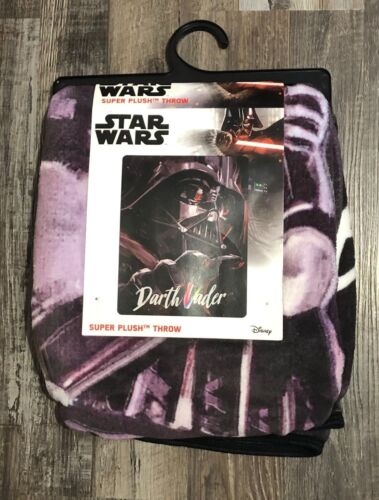 Disney Star Wars Darth Vader Super Plush Throw Blanket 46x60" New
