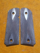 WWI WWII 1911 1911A1 Colt Grips Double Diamond Solid Walnut 