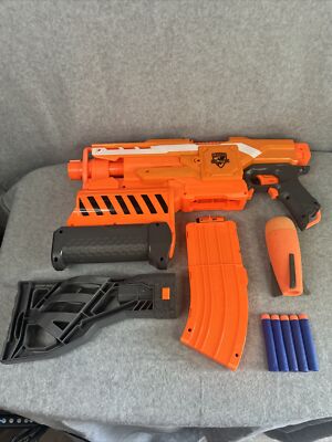 NERF N-Strike Elite Demolisher 2 in 1 Blaster - A8494 5-Bullets Included Tested