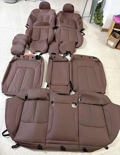 FOR 2007-2024 AUDI Q7 MOTOPTES CUSTOM CAR SEAT LEATHER COVERS DURABLE WATERPROOF - Picture 22 of 35