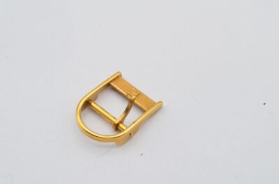 Zenith Leather Bracelet with Thorn Buckle 14mm Steel Buckle Gold Plated 3