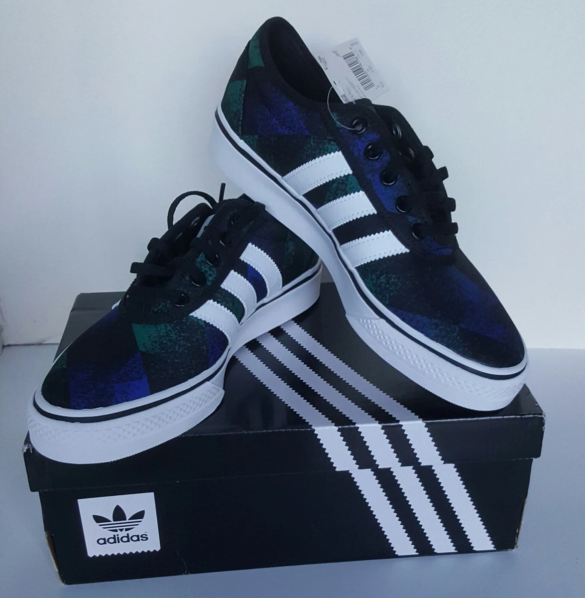 Adidas Adi Ease Mens US Sz 6.5 Sneakers DB3115 Blue Green GUM4 Skateboard Unisex eBay