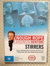 ENOUGH ROPE with ANDREW DENTON ~STIRRERS ~BOB GELDOF, PINK~2 AS NEW DVD ~251MINS