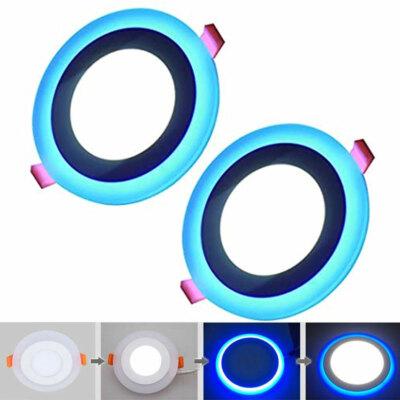 Two Colour LED Ceiling Light Panel Spotlight Home Bar Ambient