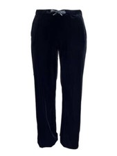 Marina Rinaldi Women's Black Odometro Velour Pants NWT