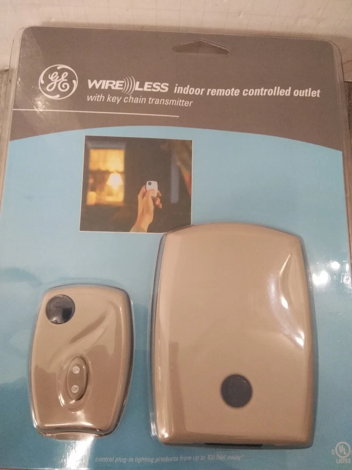 GE WIRELESS Indoor remote control outlet w/ key chain transmitter #RF100 - Image 4 of 4