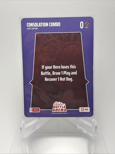 CONSOLATION COMBO 2026 Bo Jackson Battle Arena Play Card SP PL-27 *hl