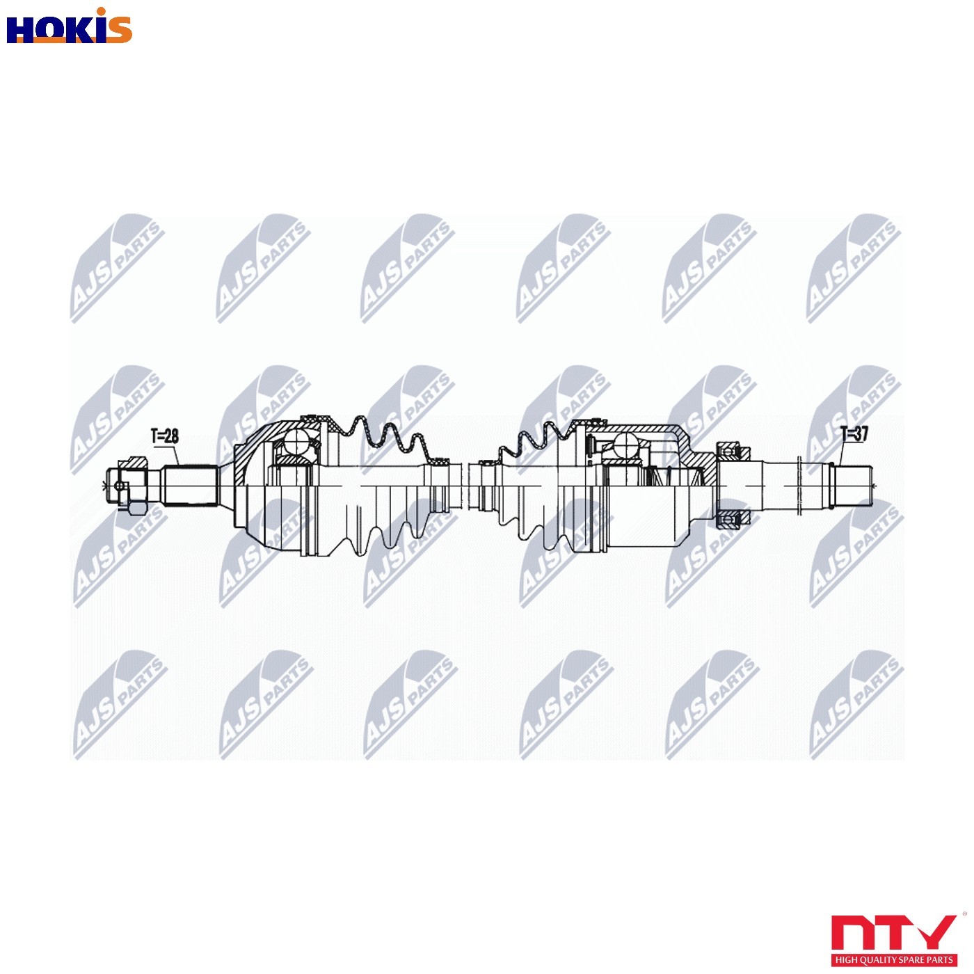 DRIVE SHAFT NPW-PE-095 FOR PEUGEOT 407/SW 508 4HLRHR 2.0L 4cyl 407 - Image 5