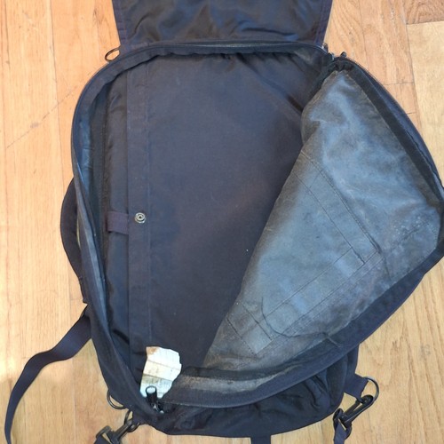 LL Bean Messenger Bag Backpack Vintage L.L. Travel Black Laptop School Pack - Picture 8 of 13
