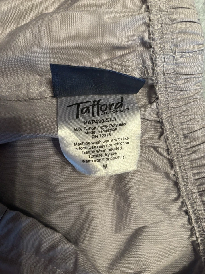 Tafford Uniforms Medical Scrub Pants Unisex Medium Gray Drawstring Closure - Image 3 of 4