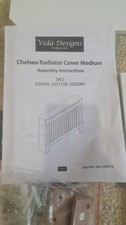 Chelsea Medium 333595 White Radiator Cover Assembled Size W111xD19xH82cm