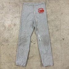 Champion Reverse Weave Sweatpants 80s USA Vtg Small Poston Grey Gusset
