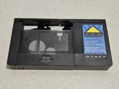 DYNEX VHS-C Cassette Adapter DX-DA100491 VHS-C to VCR Adapter