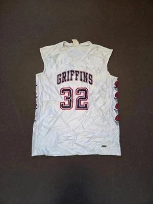 Débardeur vintage Bike Griffins 32 Basket Mesh Blanc Années 90/2000 Taille Xl - Photo 1/4