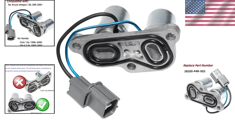 Nuevo solenoide de control de cambio para Honda Civic 1996-1998 y Acura Integra 2000-2001 Foto 2 de 4