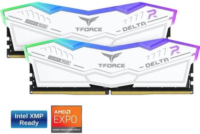Team Group Inc 16GB DDR5 6000MHZ RAM (2x8GB) FF4D516G6000HC38ADC01 WHITE NEW