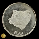 Vintage American Pacific Mint 1oz .999 Silver Bear Round -634