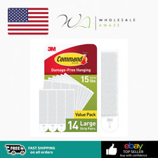 Command 15 lb Large Picture Hanging 14 Pairs 28 Strips, Damage-free-PH206-14NA 0.54 per strip