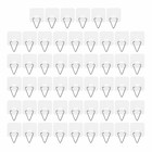 50 Pcs Multifunctional Hook Plate Wall Holders for Display Hanging Small Hanger