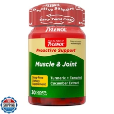 Tylenol Proactive Support* Muscle and Joint Supplements, Drug Free, Tamarind 