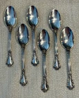 Lot Of 6 Vintage Gorham Chantilly Sterling Silver Tea Spoon, 5.75”  .925