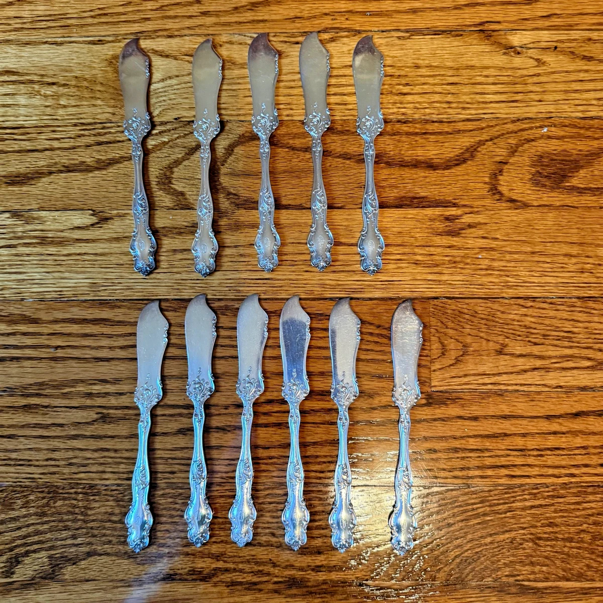 Rogers & Hamilton Antique US Silver-Plated Flatware-Knives for