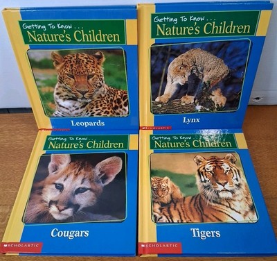 4 Getting to Know Nature's Children 2 Animals Per Book 4 Big Cats, Giraffes Etc.