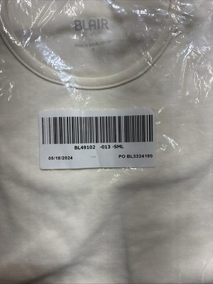 Blair Sleeveless T-Shirt Size Small Cream Color NWT