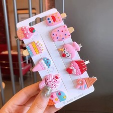 10Pcs Kids Cartoon Snap Baby Pin Hair Clips Lovely Hairpin Girls Children Gift