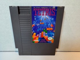 Tetris NES (Nintendo 1989) CAJA EN CAJA MANUAL JUEGO P&Oacute;STER INSERTAR FUNDA PROTECTORA