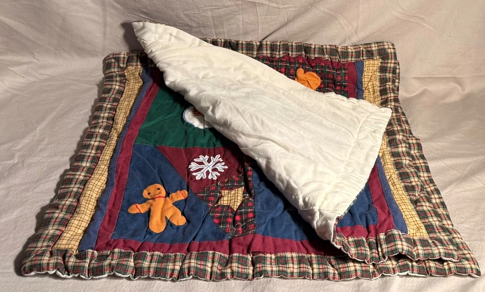 Juego de 2 fundas de almohada navideñas clásicas para el hogar muñecos de nieve pan de jengibre 20x26 Foto 2 de 4