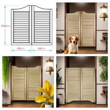 PINE DOOR White or Natural Swinging Doors Bar/Pub Style Western 31,5" 40x100cm