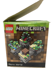 2012 LEGO Minecraft Micro World 21102 open box~all bags unopened~Manuals~VGUC