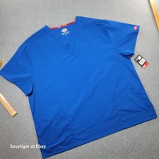 Dickies EDS Signature Scrub Top NWT 86706 ROWZ Royal Blue 2XL Modern 3 Pocket
