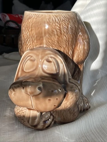 Vintage McCoy "Thinking Puppy" Planter #0272 - 8”