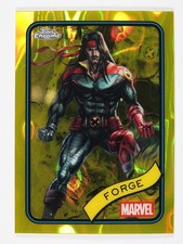 2025 Topps Chrome Marvel Comics Yellow Lava Refractor Forge #50