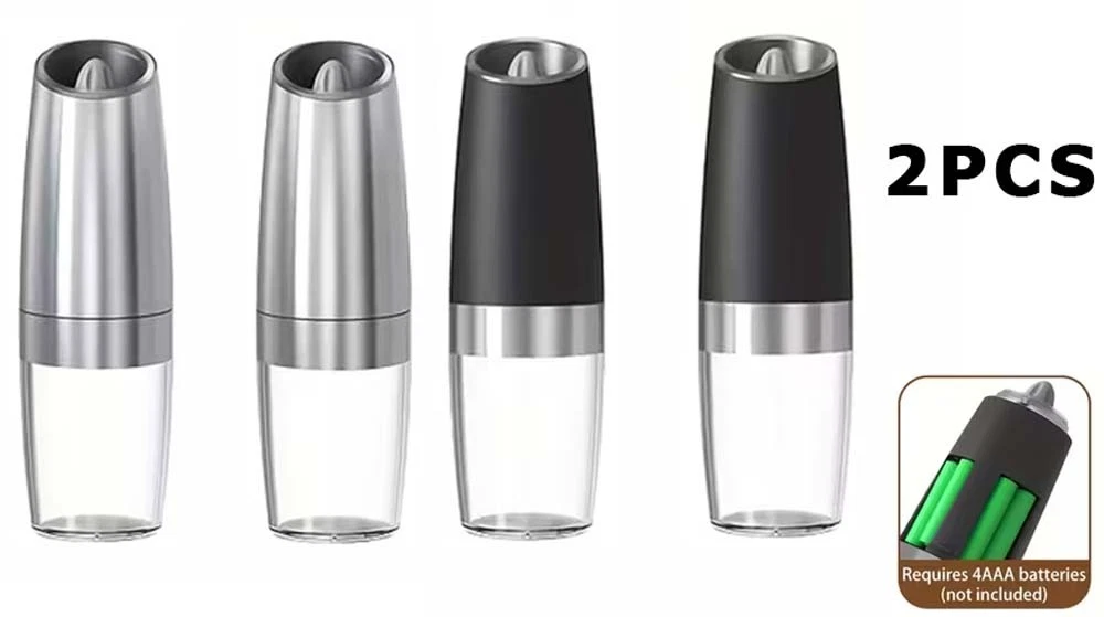 Durable Ceramic Burr Electric Pepper Grinder Automatic Tilt Fits Seasoning Needs