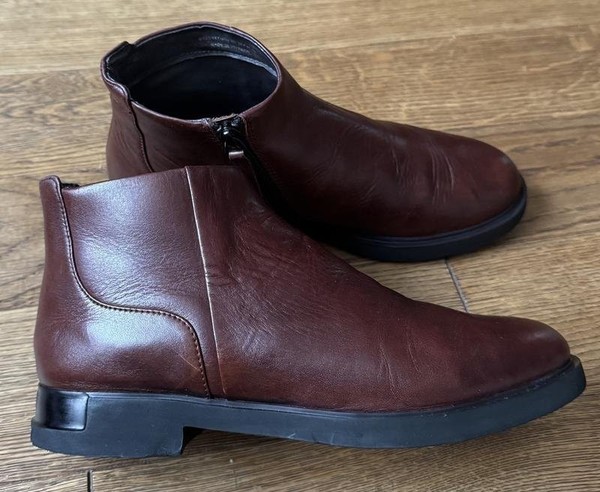 Women Camper Boots Burgundy Leather 38