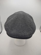 Brixton Hat Size Large 7 1/2 Hooligan Snap Cap Newsboy Gray/Black NWT
