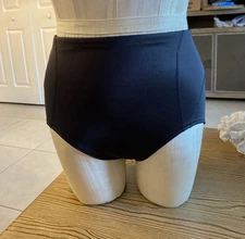 Naomi & Nicole NWT Wom S Classic Black Body Shaper Panty Back Silicone Edging