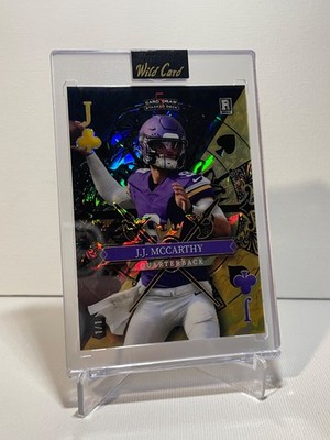 JJ McCarthy 2025 Wild Card Jackpot Pack Black & Gold Tiger Holo