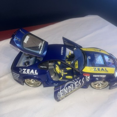 Jada Toys Import Racer Toyota Supra 1:18 No Front Windshield And Headlight Taped